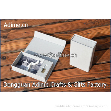 Wedding Linen USB Stick Flash Drive Box with Photo Packaging Case